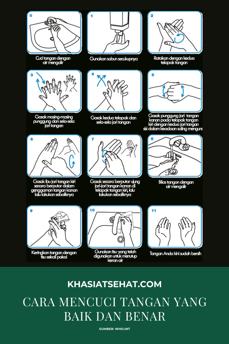 Cara mencuci tangan yang baik dan benar